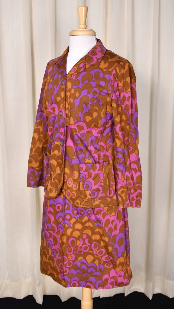 1960s Psychedelic Skirt Suit