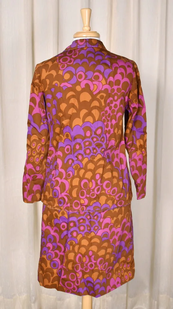 1960s Psychedelic Skirt Suit