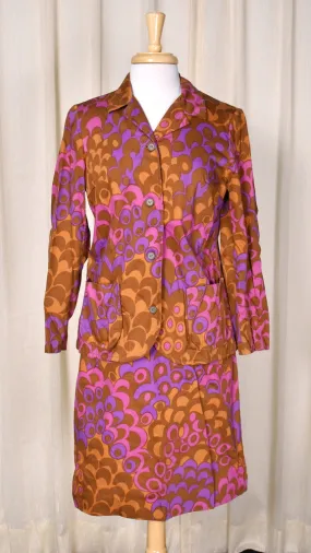 1960s Psychedelic Skirt Suit