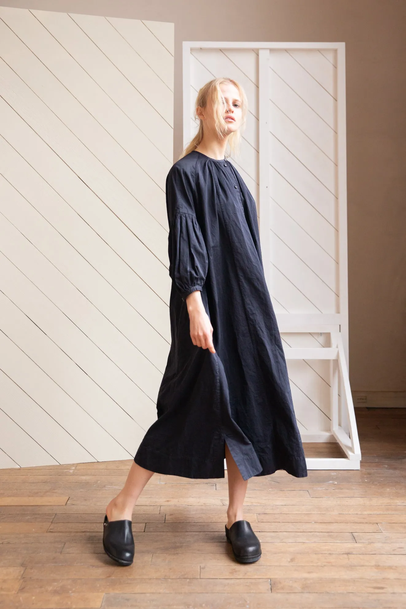 3 BY 3 DRESS - PAPER SAT - BLACK