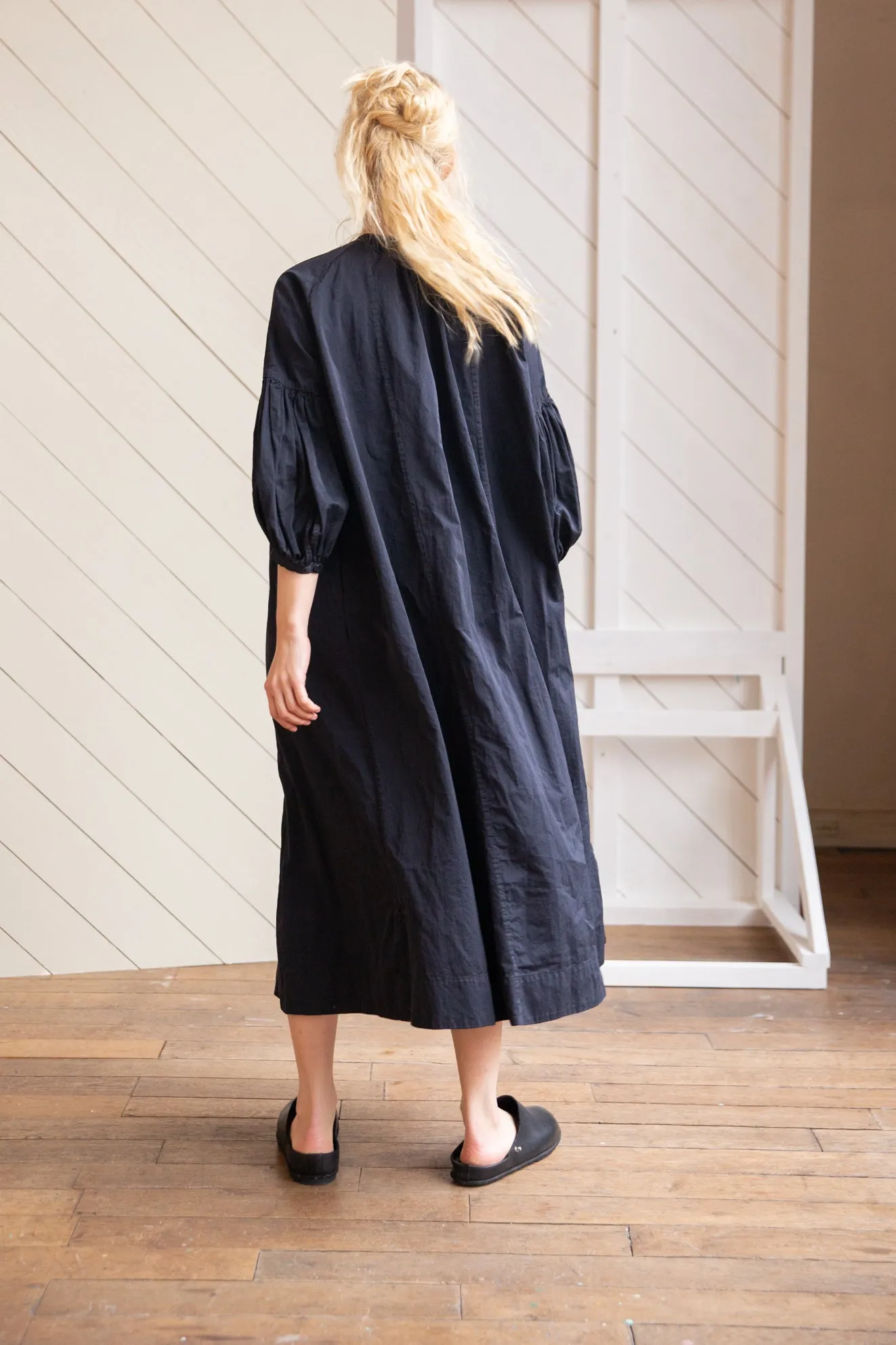 3 BY 3 DRESS - PAPER SAT - BLACK