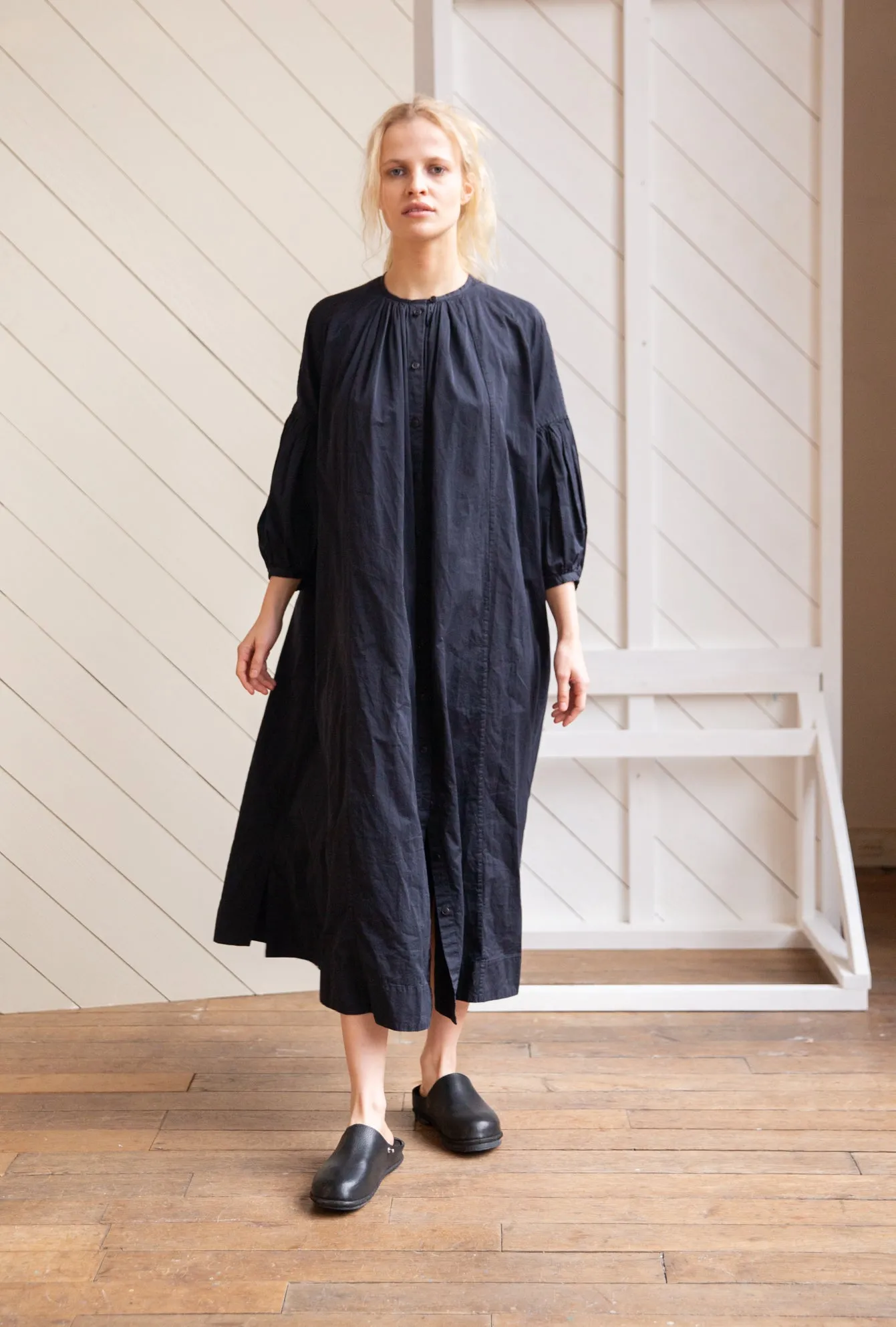 3 BY 3 DRESS - PAPER SAT - BLACK