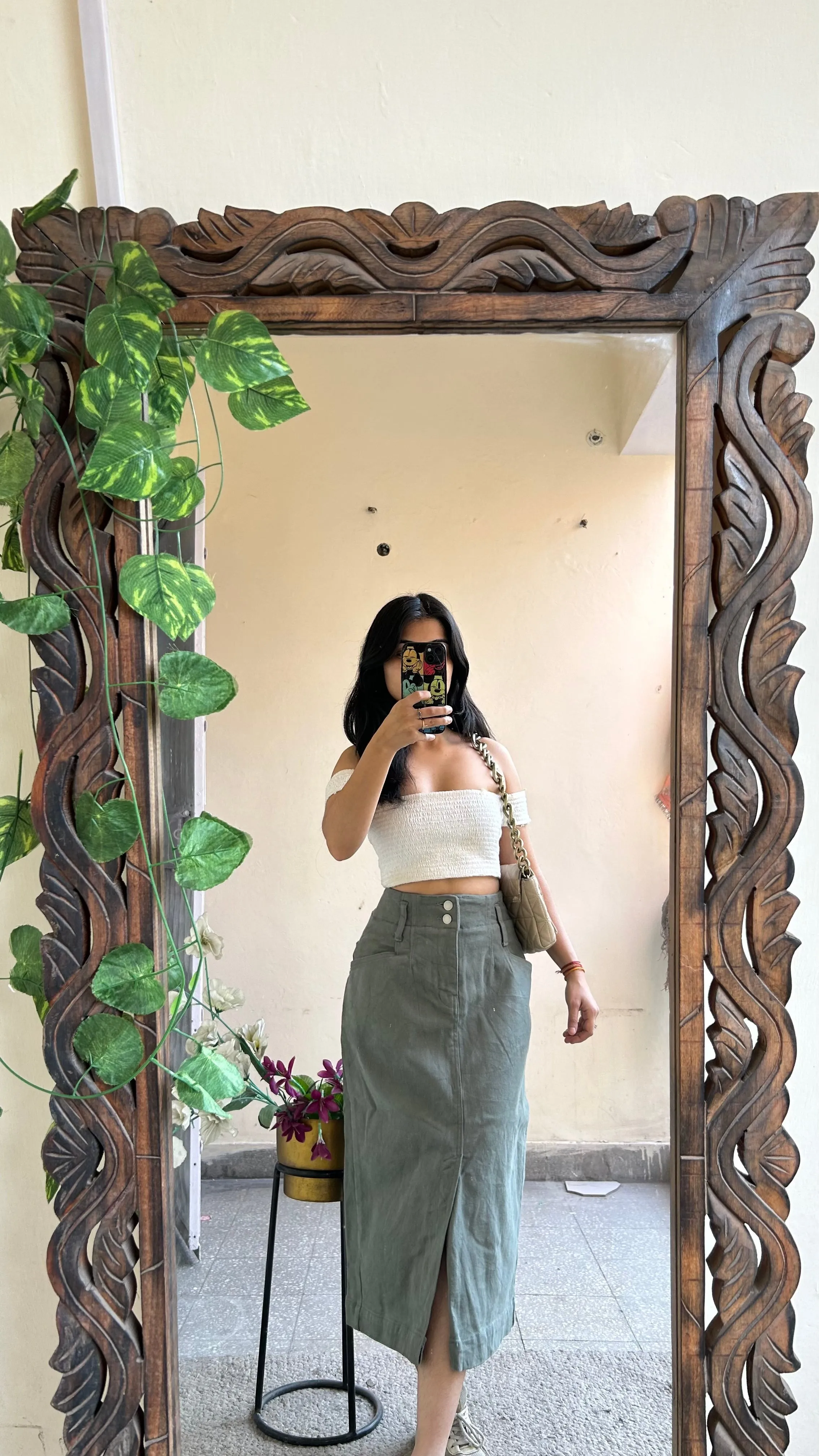 8) Korean skirt 28 waist/l:29