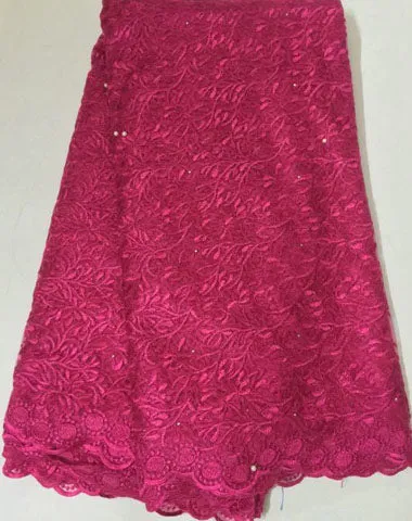 African Lace Fabric 2019 High Quality 5yards Lace Tulle Lace Fabric African French Net Lace Fabric For Eveing Dress JLM021