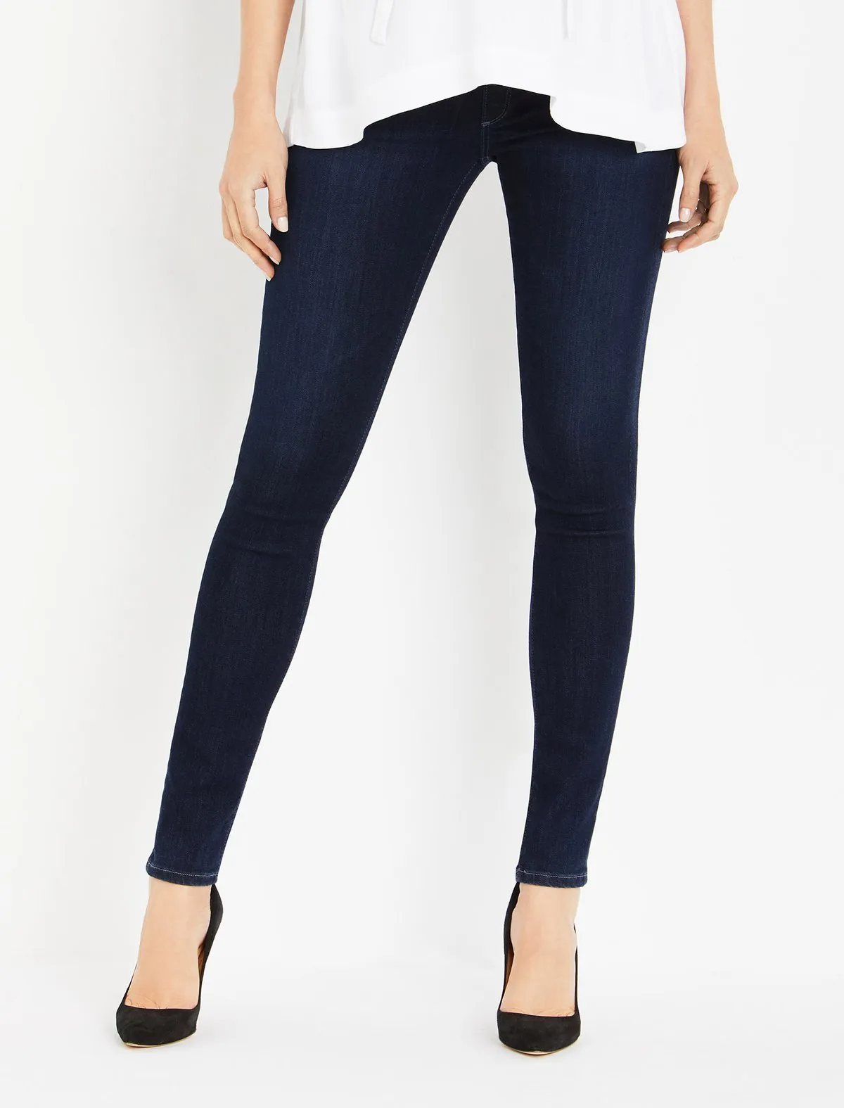 AG Secret Fit Belly Skinny Leg Maternity Jeans in Evening Star