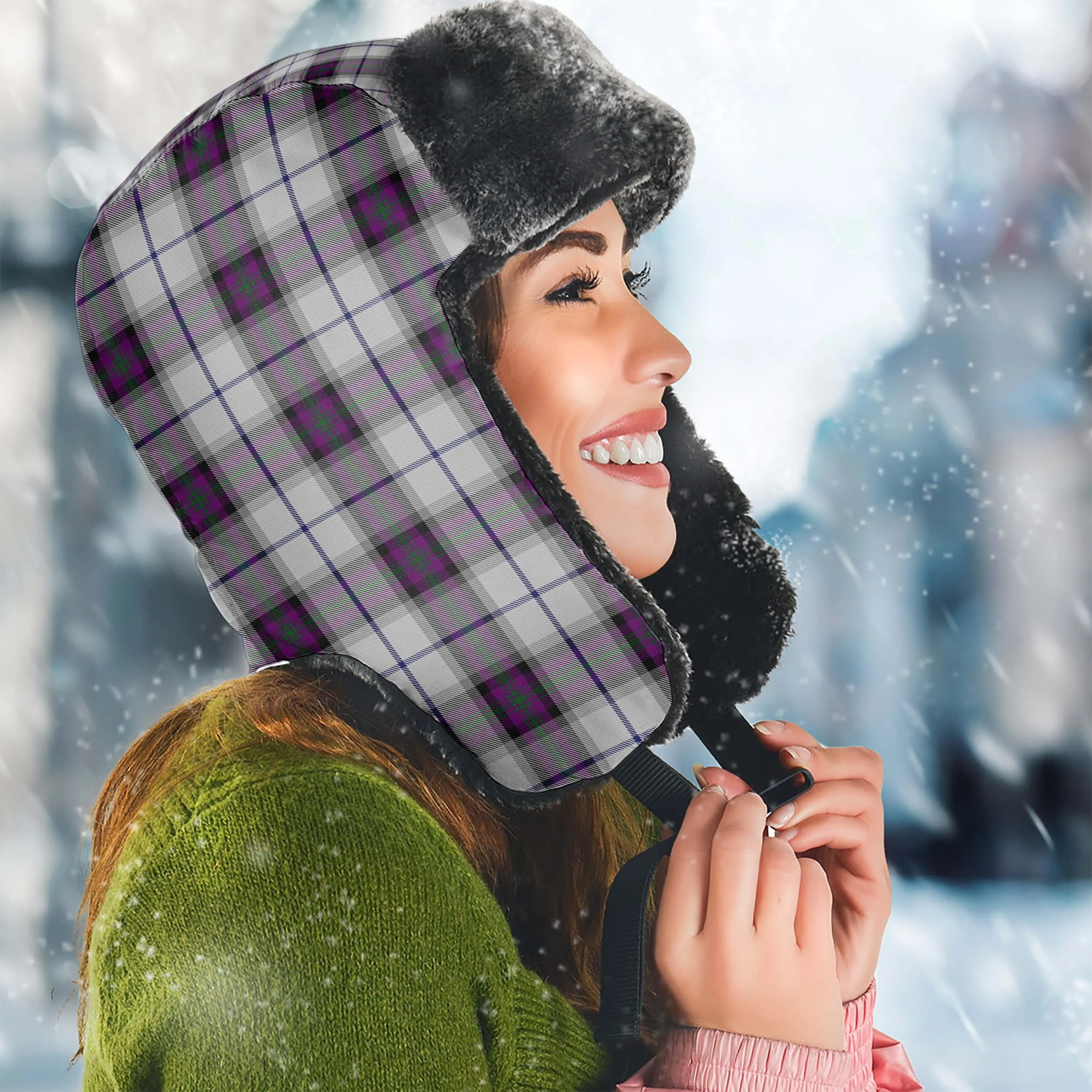 Alexander of Menstry Dress Tartan Winter Trapper Hat