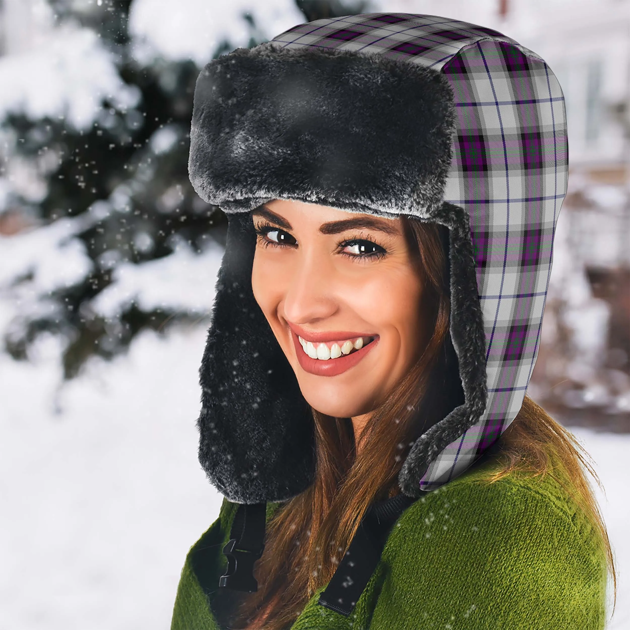 Alexander of Menstry Dress Tartan Winter Trapper Hat