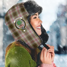 Anderson Dress Tartan Winter Trapper Hat with Family Crest