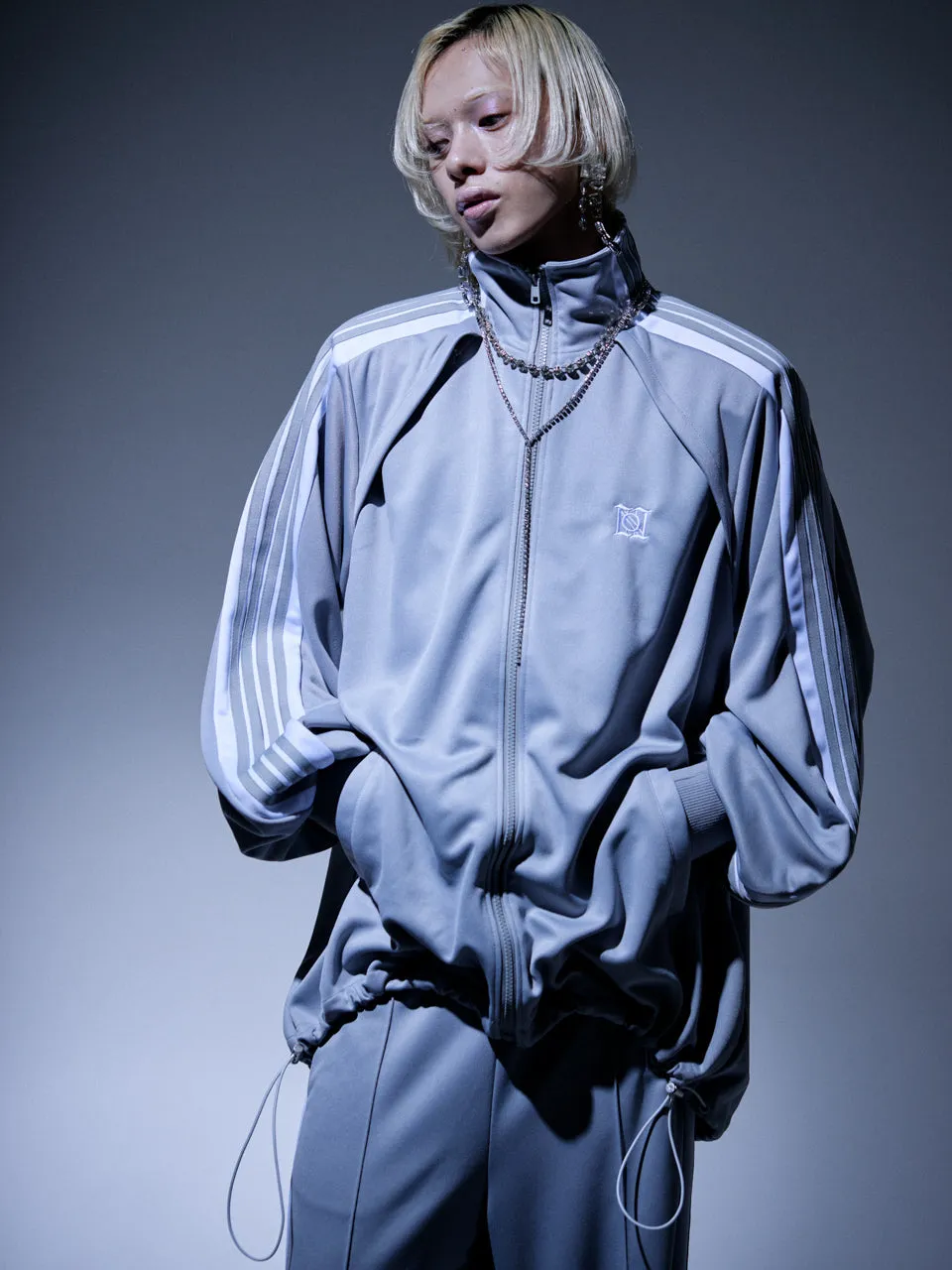 Angled Shape Track Jacket(Gray)