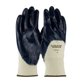 ATG 56-3170/M Nitrile Dipped Glove with Interlock Liner and Textured Finish on Palm, Fingers & Knuckles - Knit Wrist