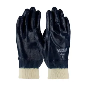 ATG 56-3171/S Nitrile Dipped Glove with Interlock Liner and Textured Finish on Full Hand - Knit Wrist