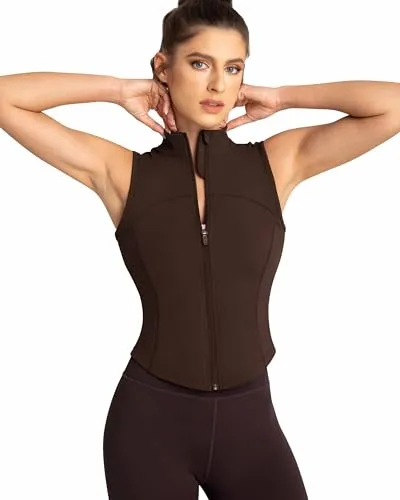 AVGO Women's Cropped Running Workout Jackets Zip Slim Fit Athletic Tops with Thumb Holes(Deep Blue, S)