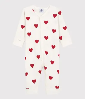 Baby Red Heart Sleeper - Footless