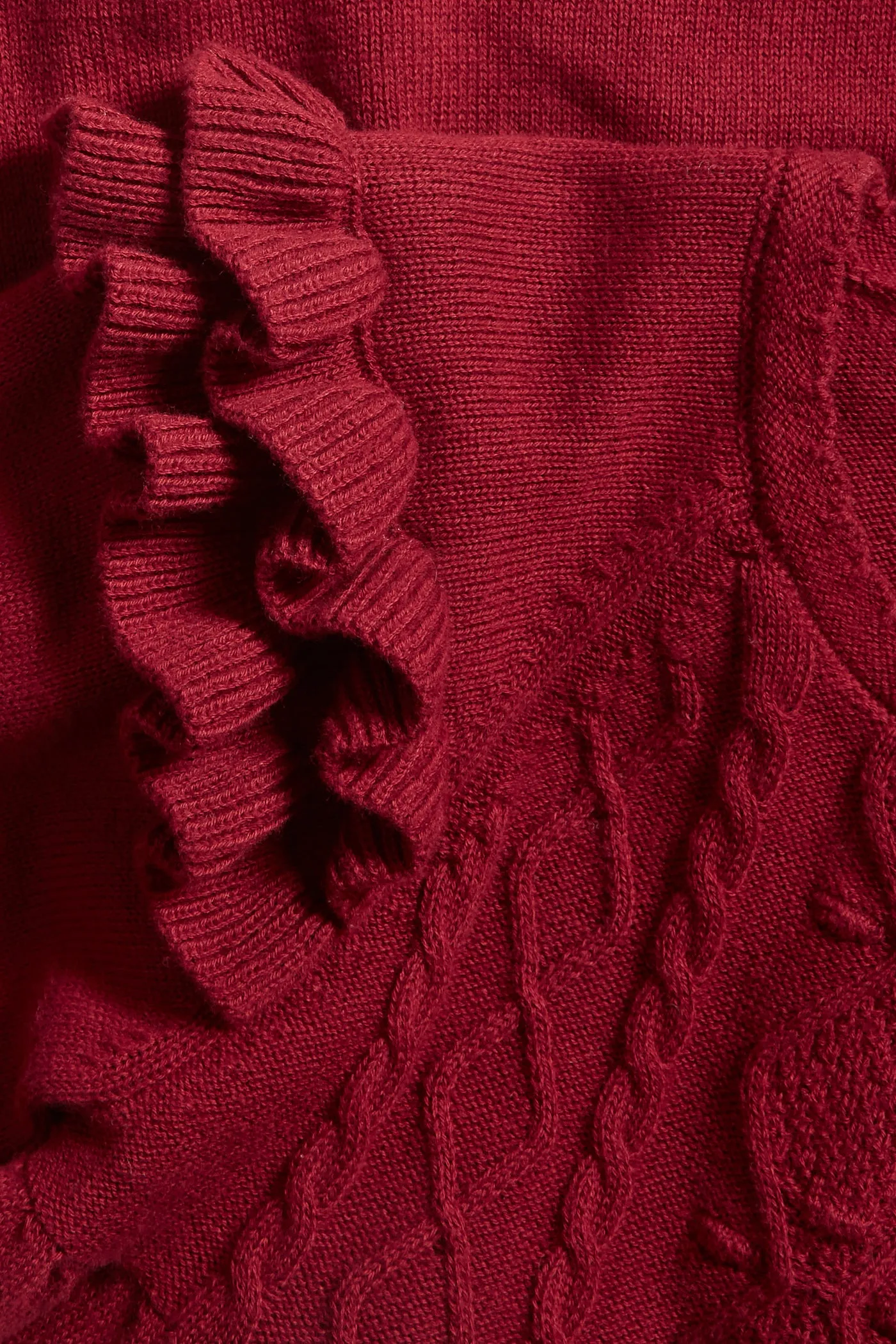 Baby red knitted dress