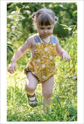 Baby Romper PDF Sewing Pattern, DIMPLES baby boy & girl sunsuit/romper, sizes 3 months - 3 years
