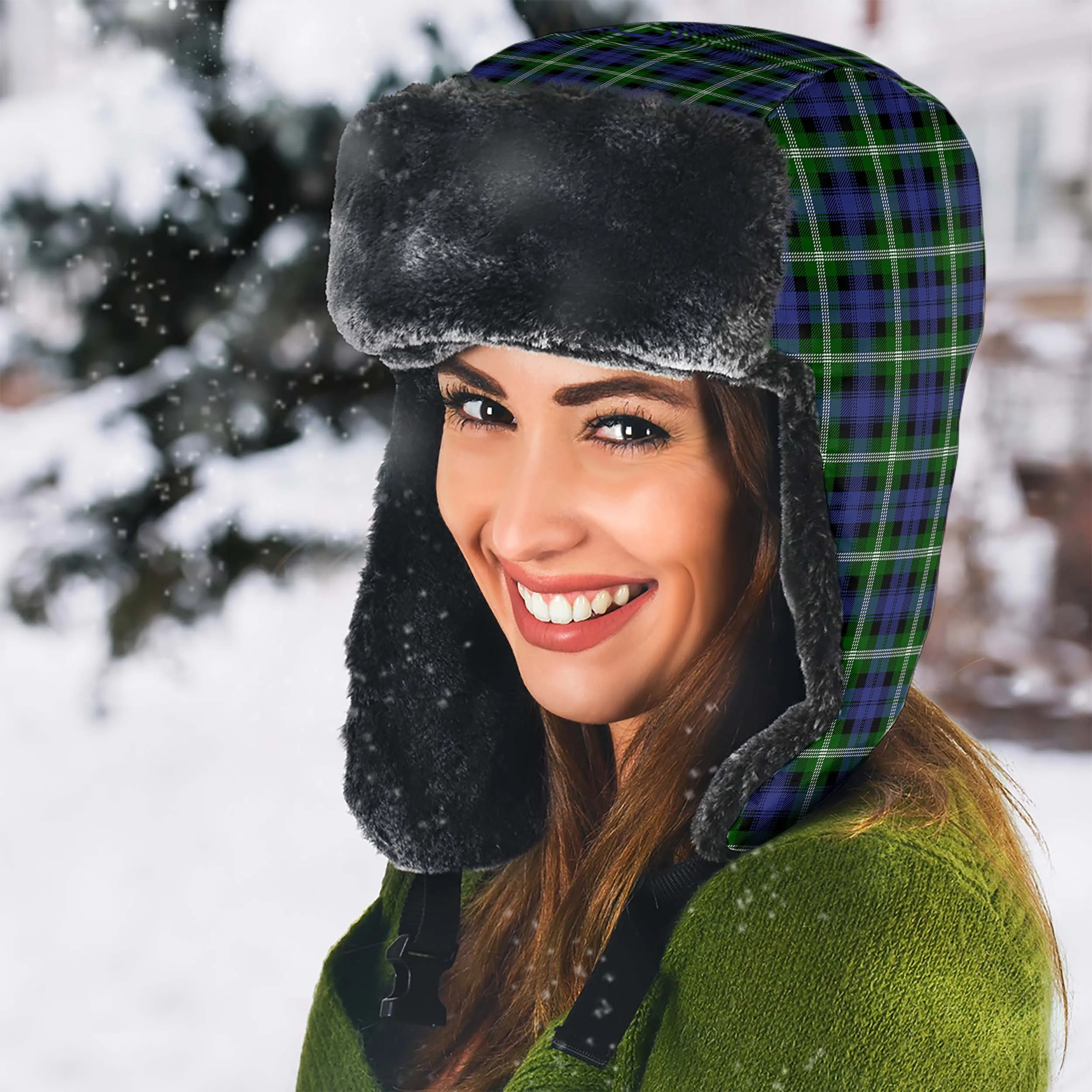 Baillie (Bailey) Tartan Winter Trapper Hat
