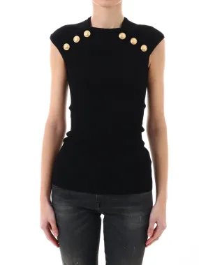 Balmain Embellished Knit Top