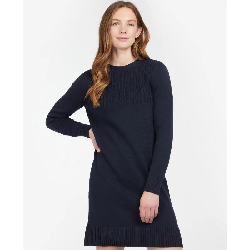 Barbour Stitch Guernsey Ladies Knit Dress - Navy