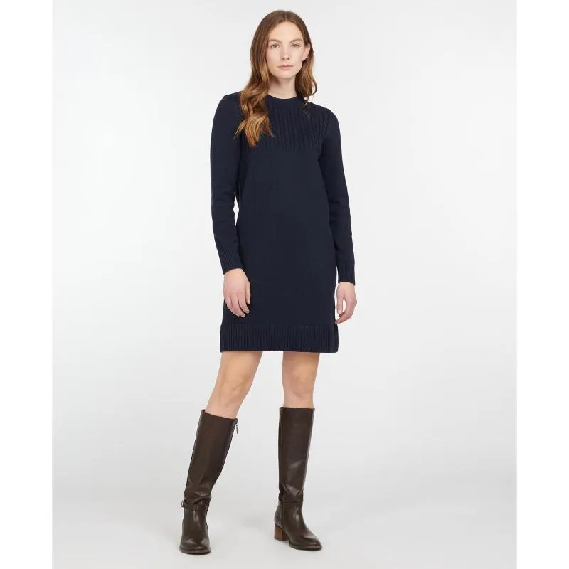 Barbour Stitch Guernsey Ladies Knit Dress - Navy