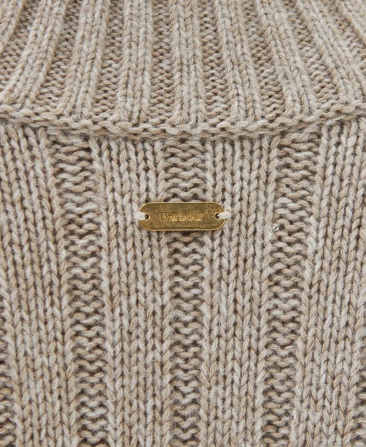 Barbour Winona Midi Knit Dress Light Fawn