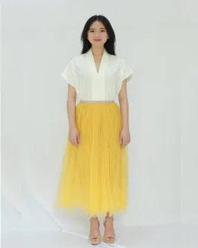 Basic Tulle Skirt - Mustard