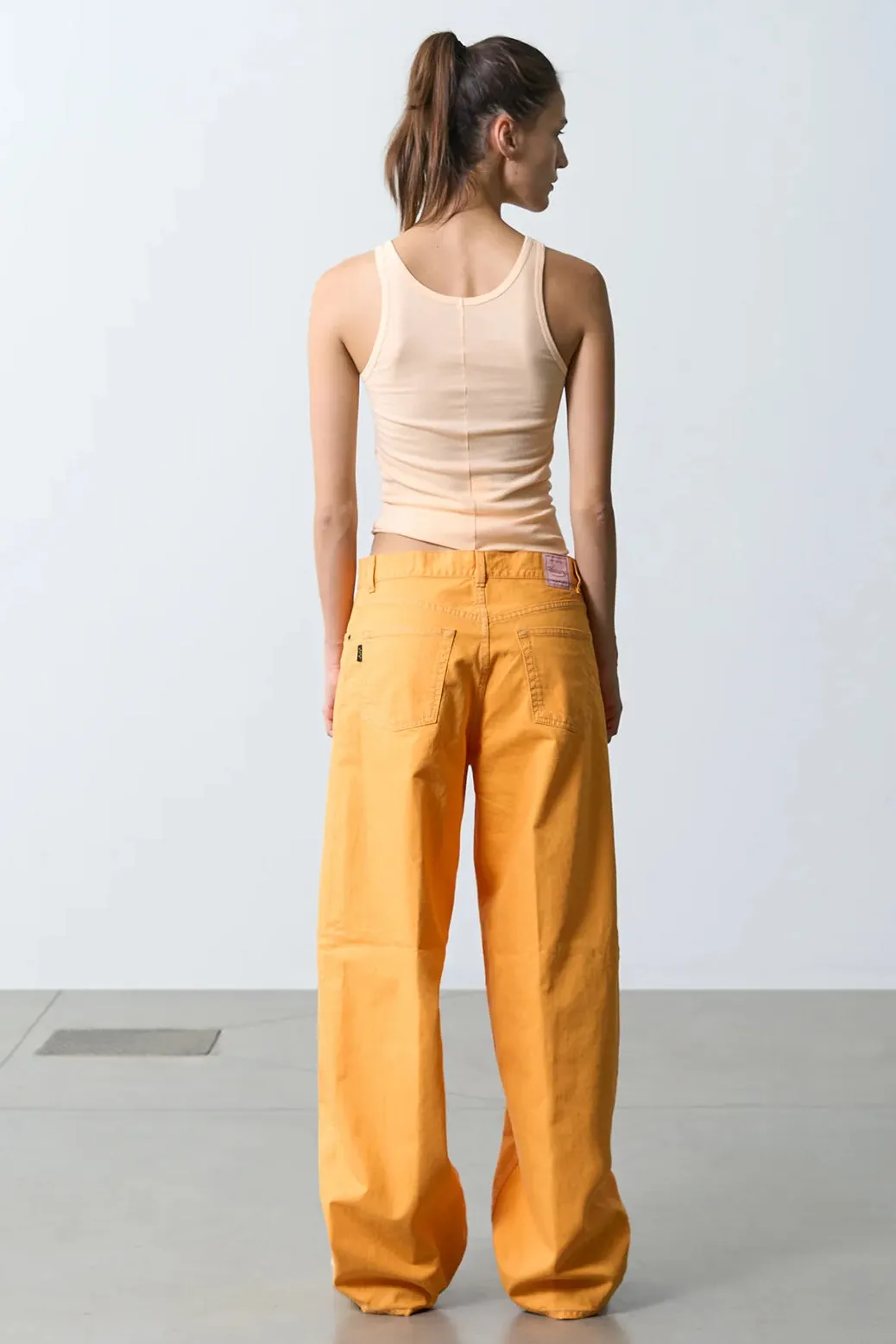 Bethany Twill Jeans in Orange