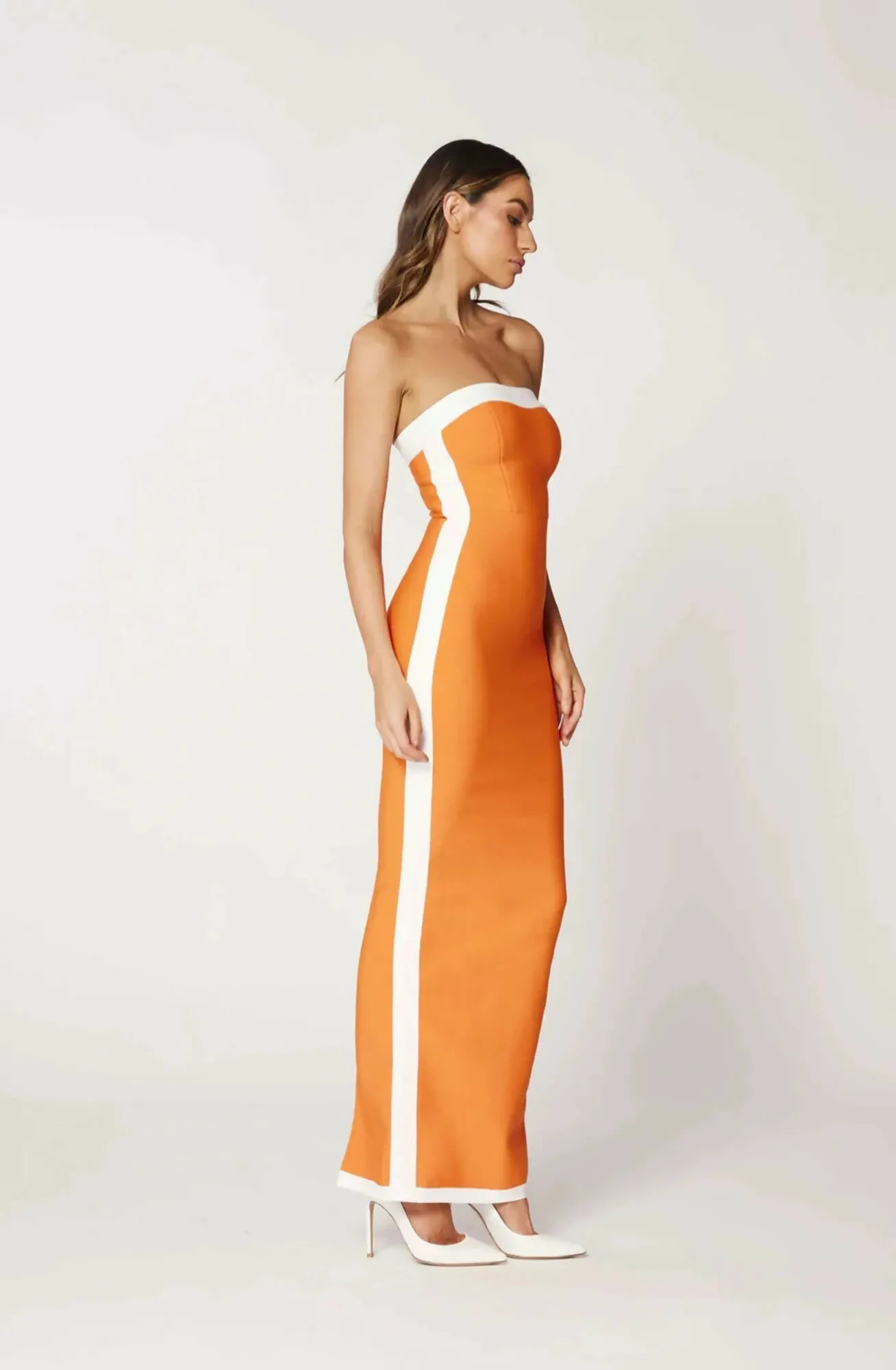 Bianca & Bridgett Ashley Orange Dress