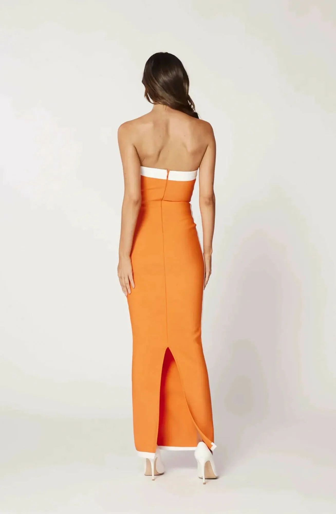 Bianca & Bridgett Ashley Orange Dress