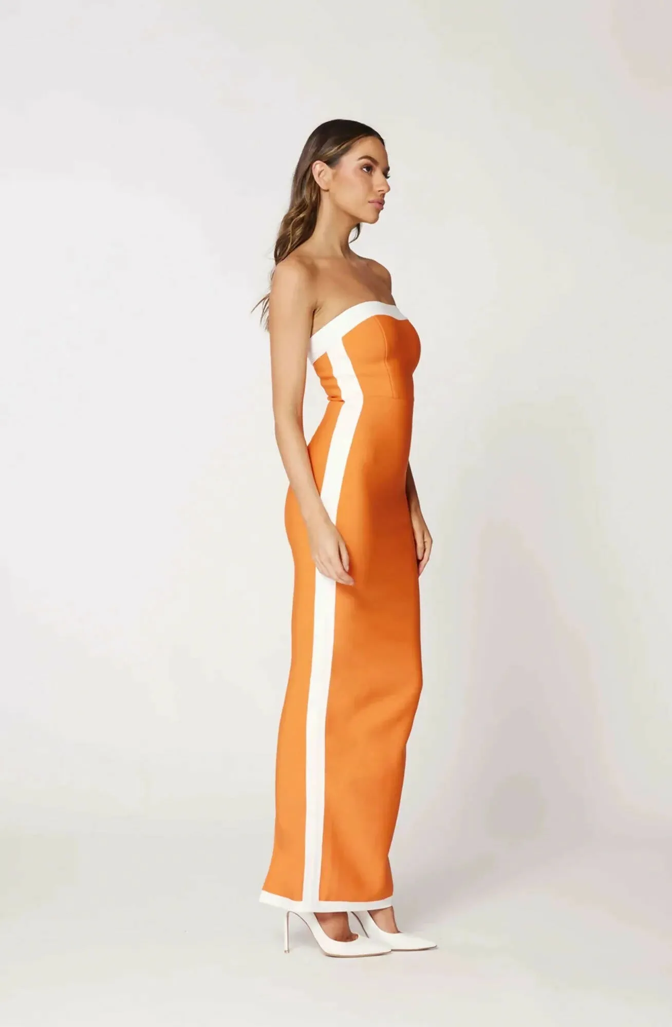 Bianca & Bridgett Ashley Orange Dress
