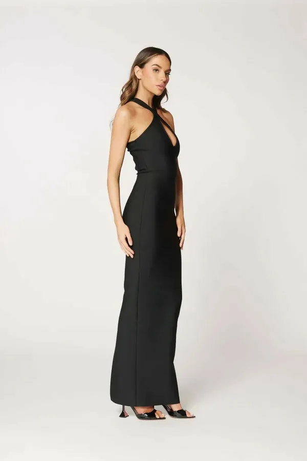 Bianca & Bridgett Brie Gown in Black