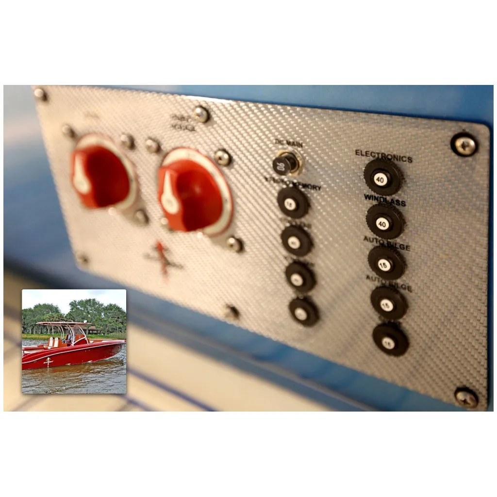 Blue Sea Push Button Circuit Breaker - 40A