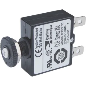 Blue Sea Push Button Reset Only Circ. Br. 25A
