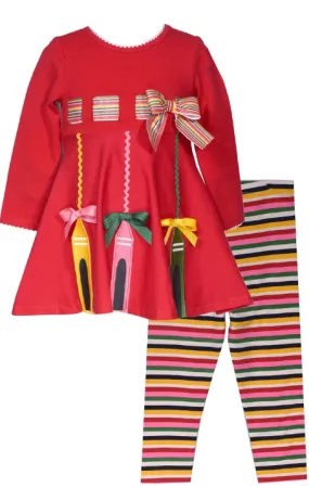 Bonnie Jean - Back-to-School Tunic   Legging Set