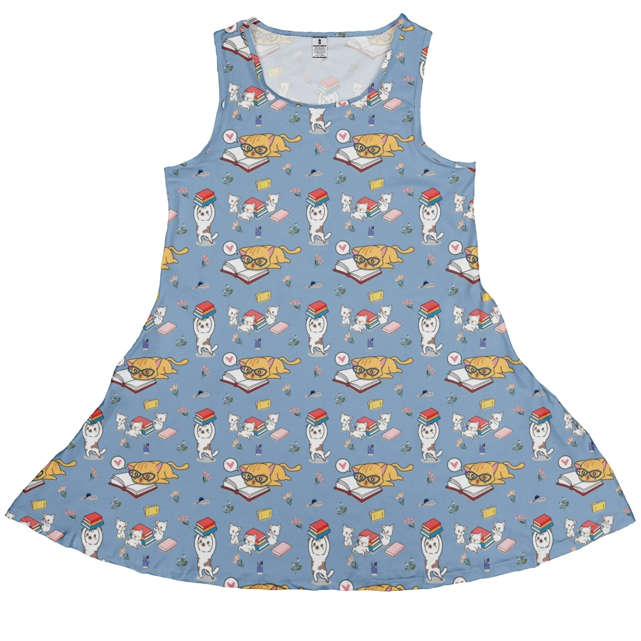 Book Nerd Cats Dress