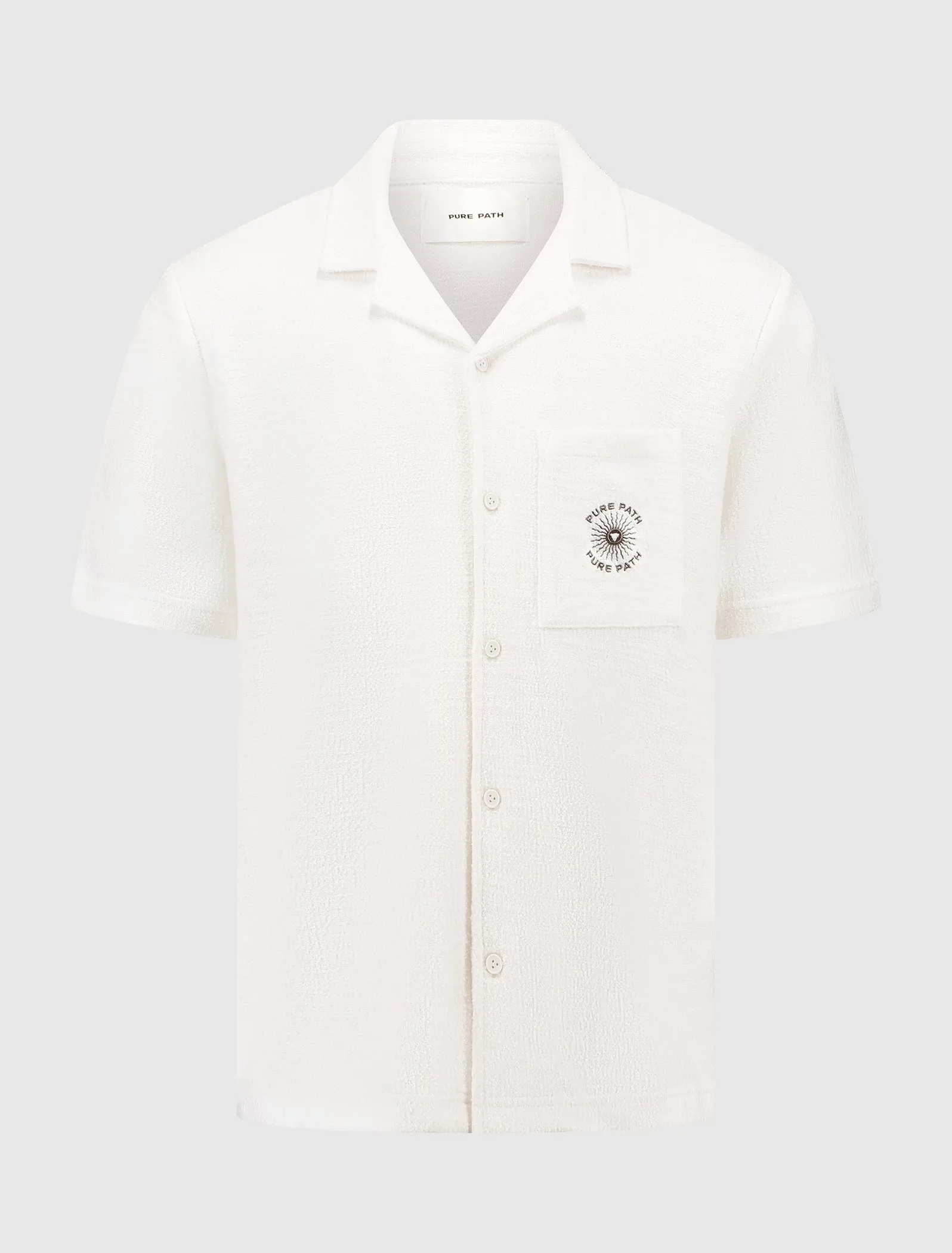 Bouclé Short Sleeve Shirt | Off White