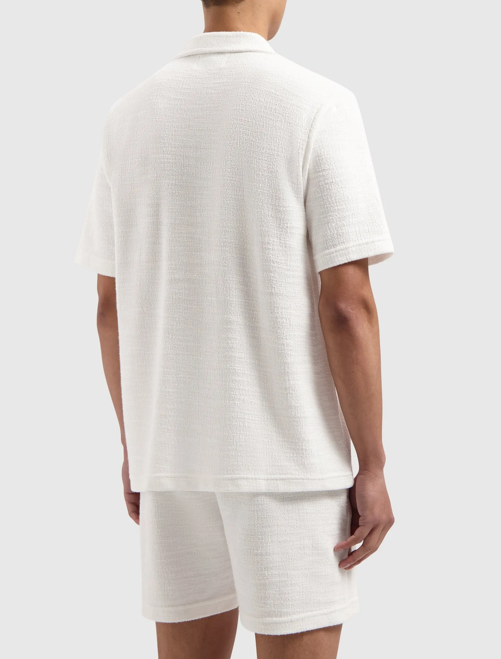 Bouclé Short Sleeve Shirt | Off White
