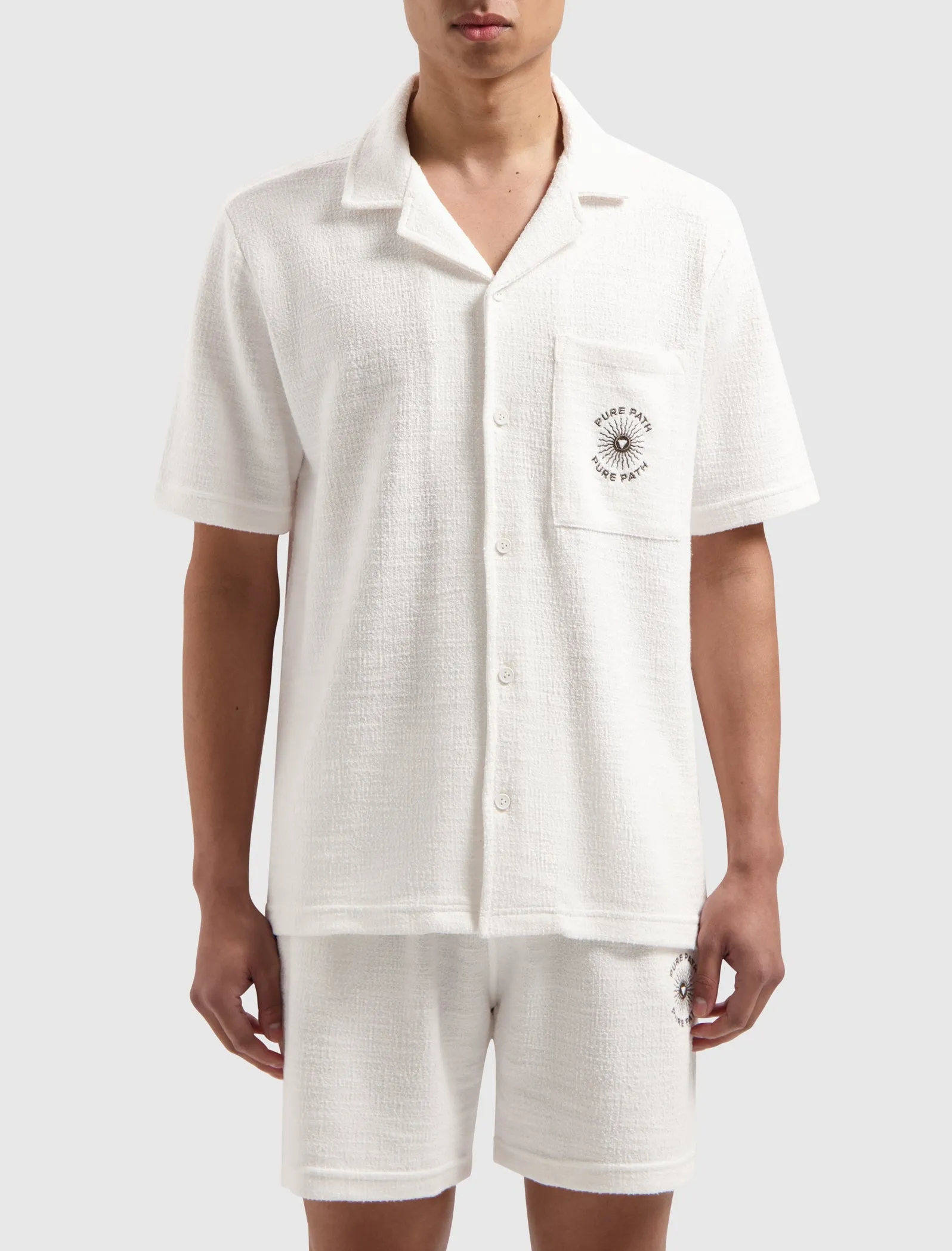 Bouclé Short Sleeve Shirt | Off White