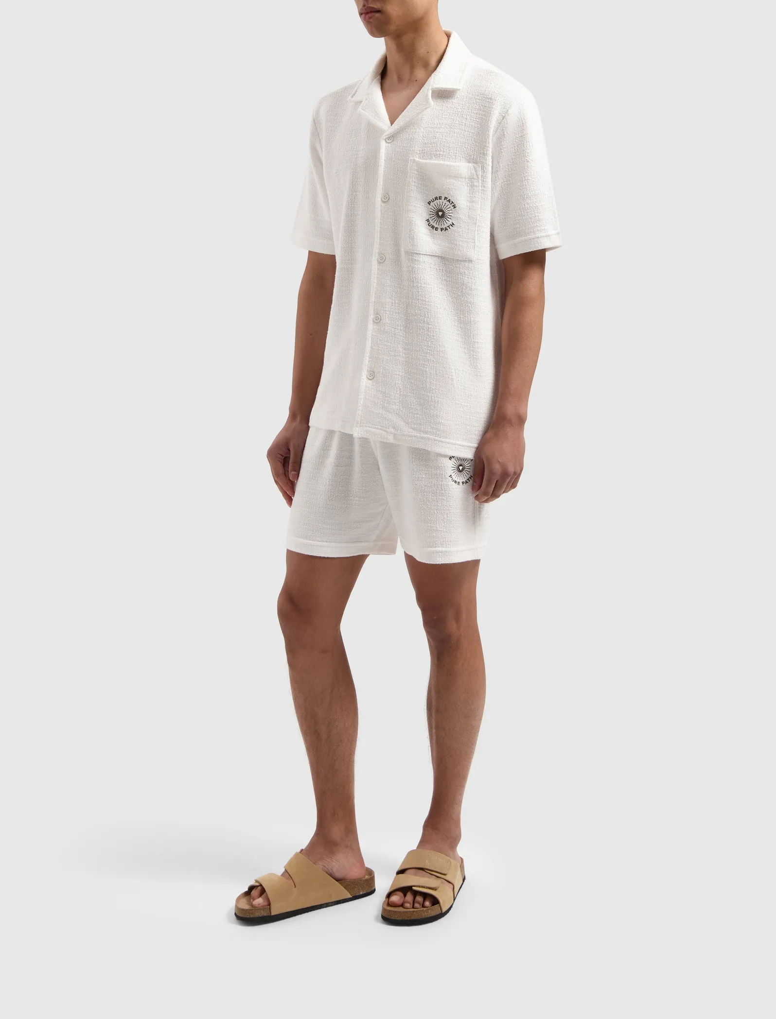 Bouclé Short Sleeve Shirt | Off White