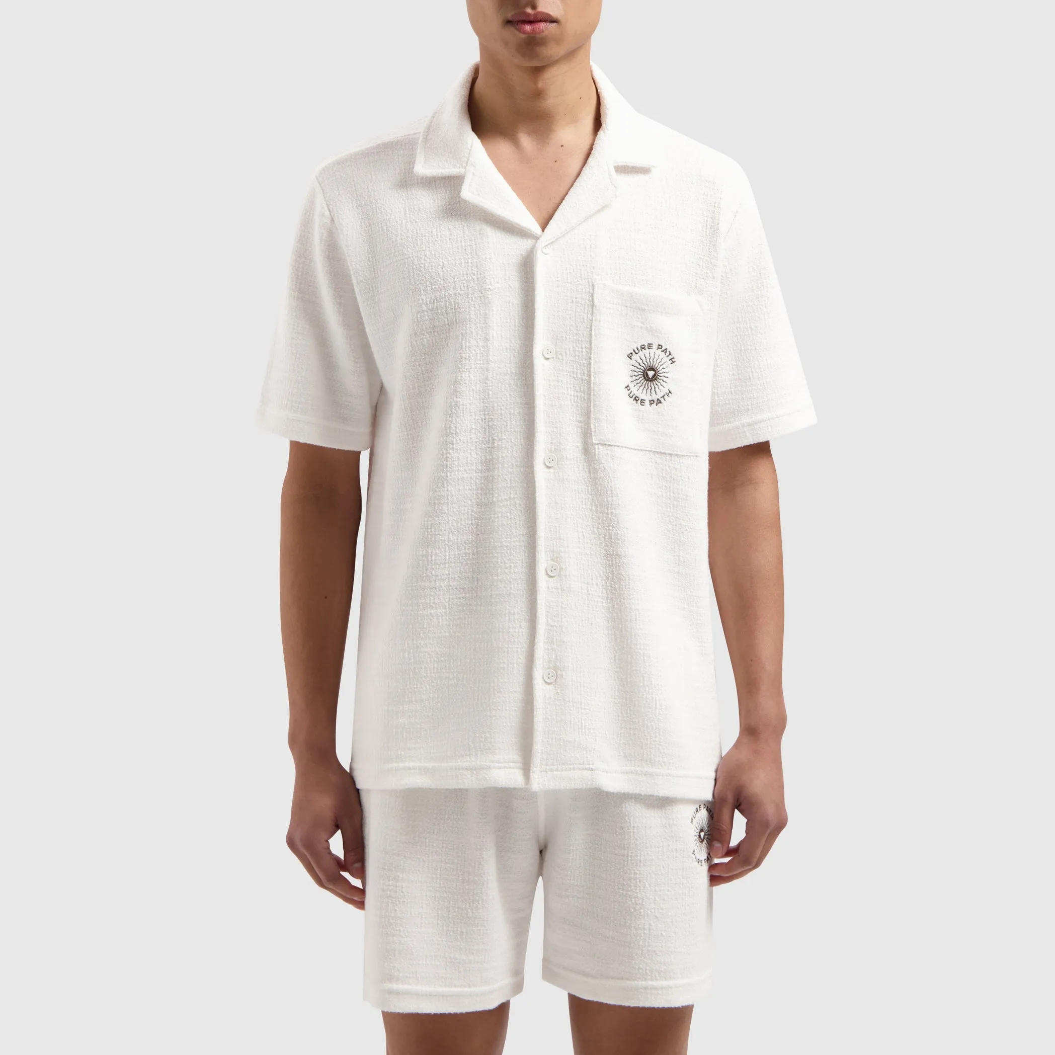 Bouclé Short Sleeve Shirt | Off White