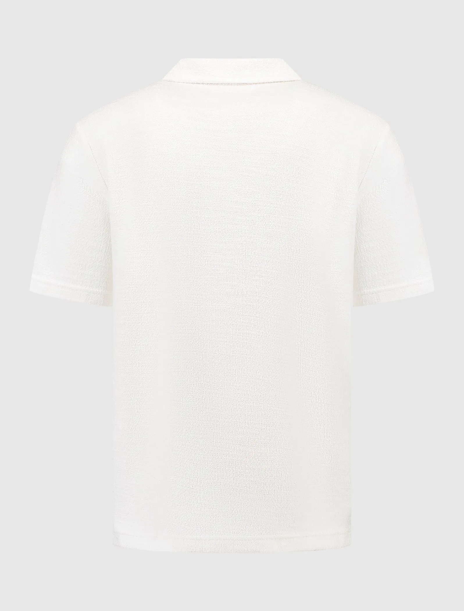 Bouclé Short Sleeve Shirt | Off White