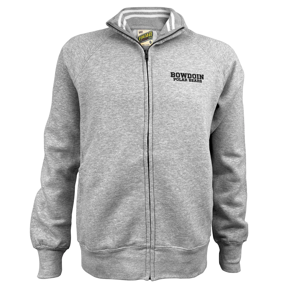 Bowdoin Polar Bears Vintage Fleece Track Jacket