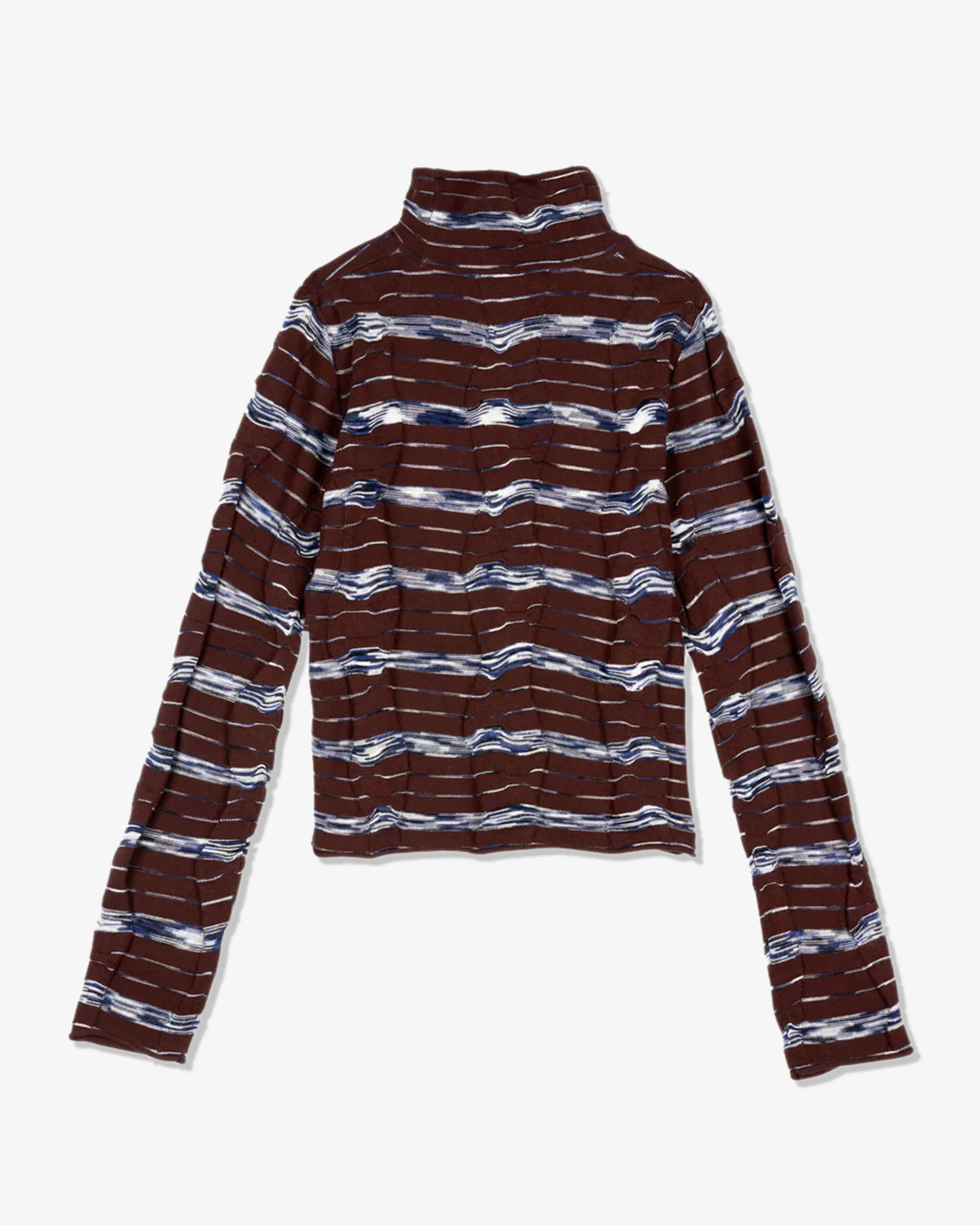 Brain Dead - Women's Space Dye Turtleneck - (Navy/Multi)