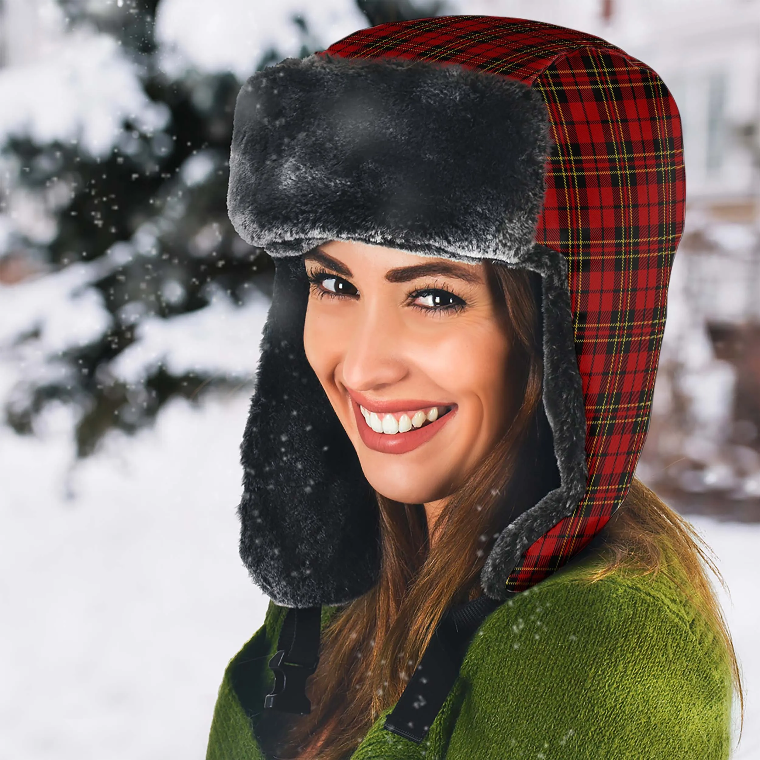 Brodie Tartan Winter Trapper Hat
