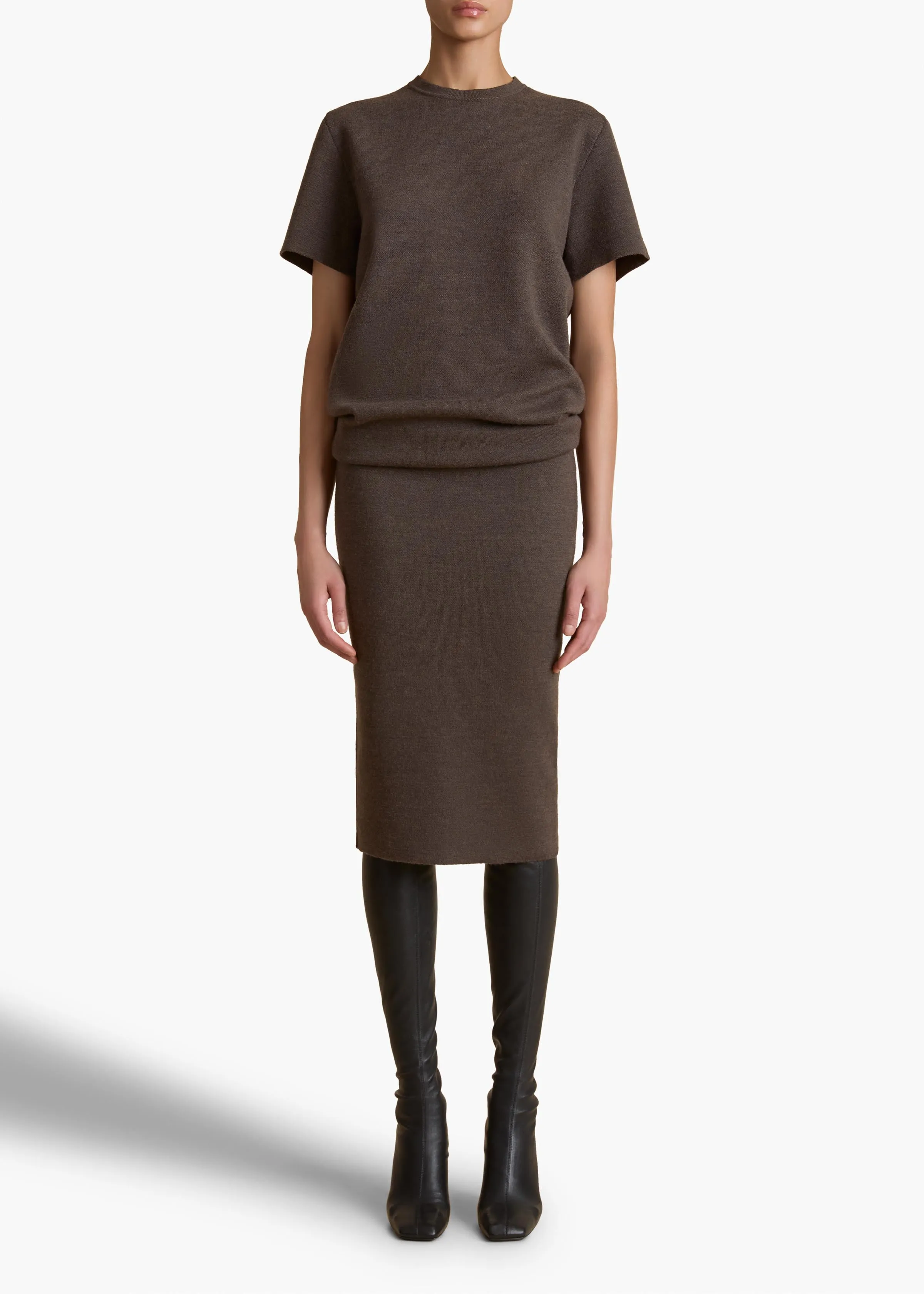 Callas Dress in Grapeseed