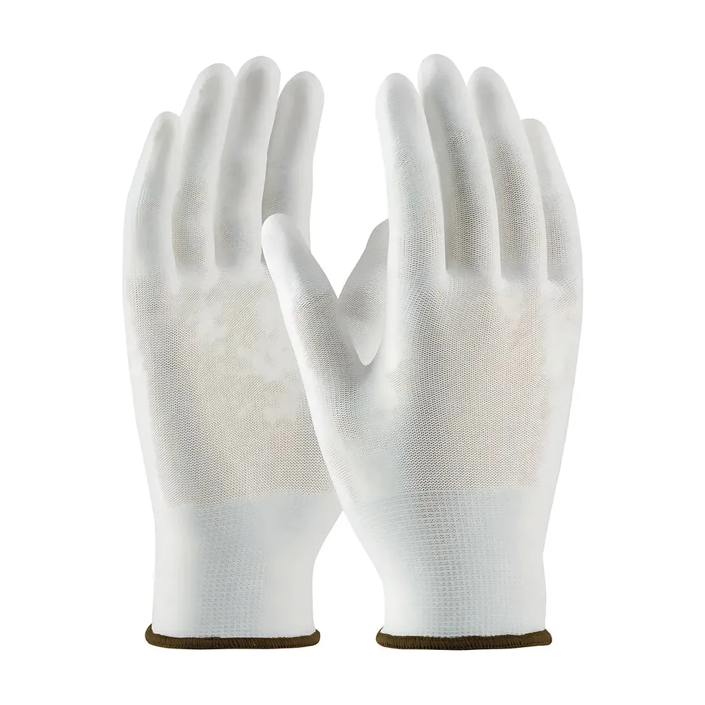 CleanTeam 99-126/M Seamless Knit Nylon Clean Environment Glove with Polyurethane Coated Smooth Grip on Fingertips