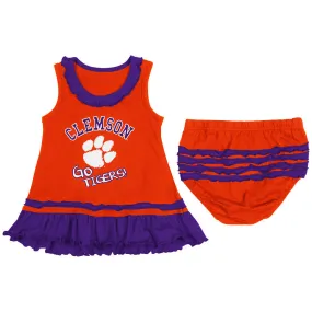 Clemson Tigers Baby Ruffled Tank Dress