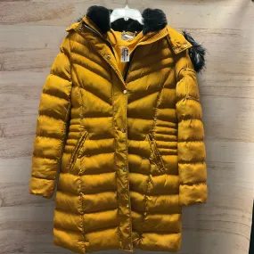 Coat Puffer & Quilted By Clothes Mentor In Yellow, Size: L