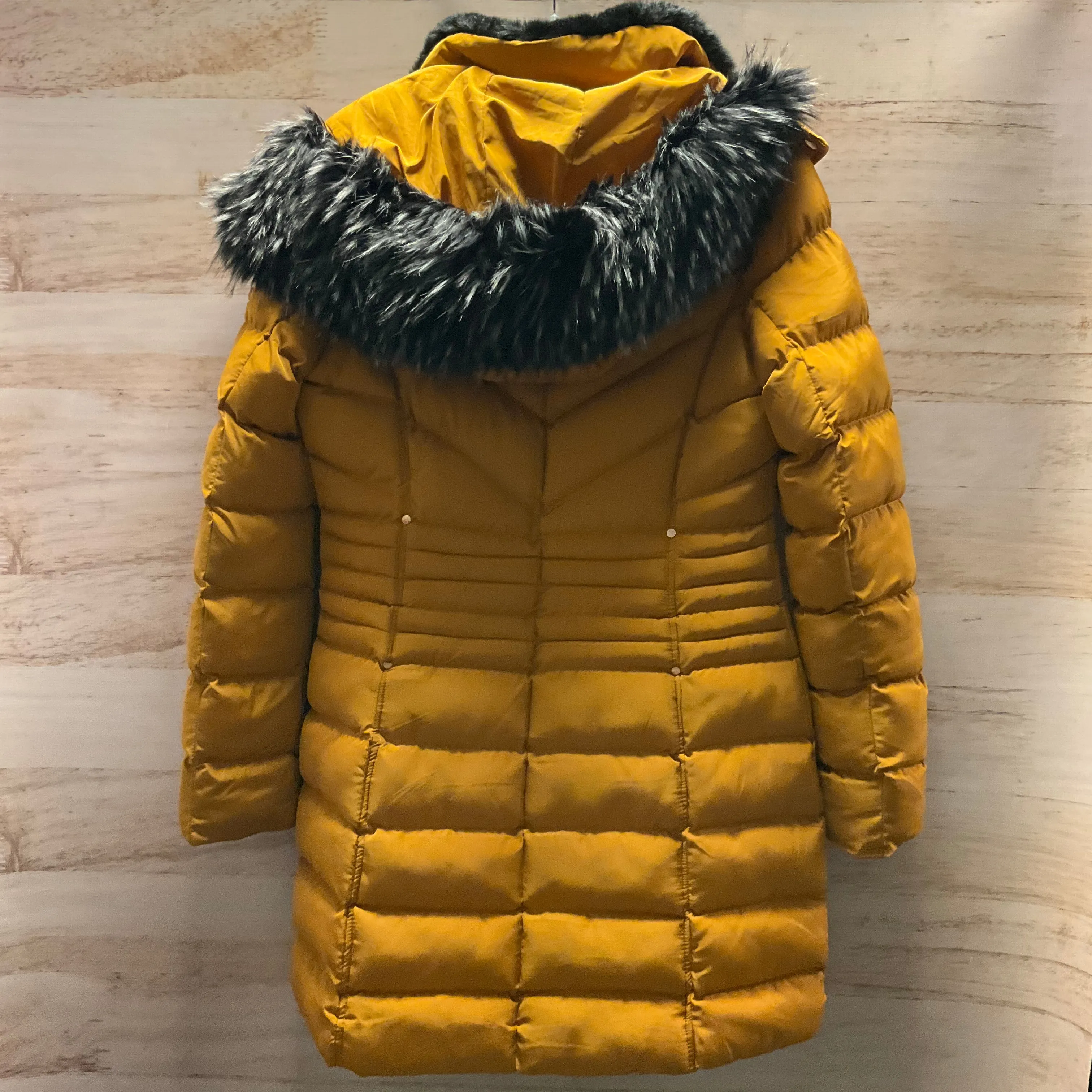 Coat Puffer & Quilted By Clothes Mentor In Yellow, Size: L