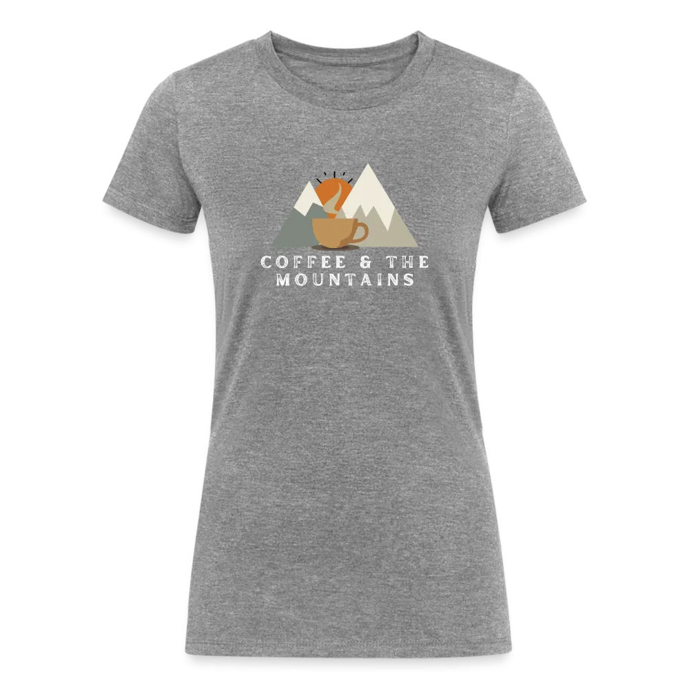 Coffee & the Mountains - Women's Tri-Blend Organic T-Shirt