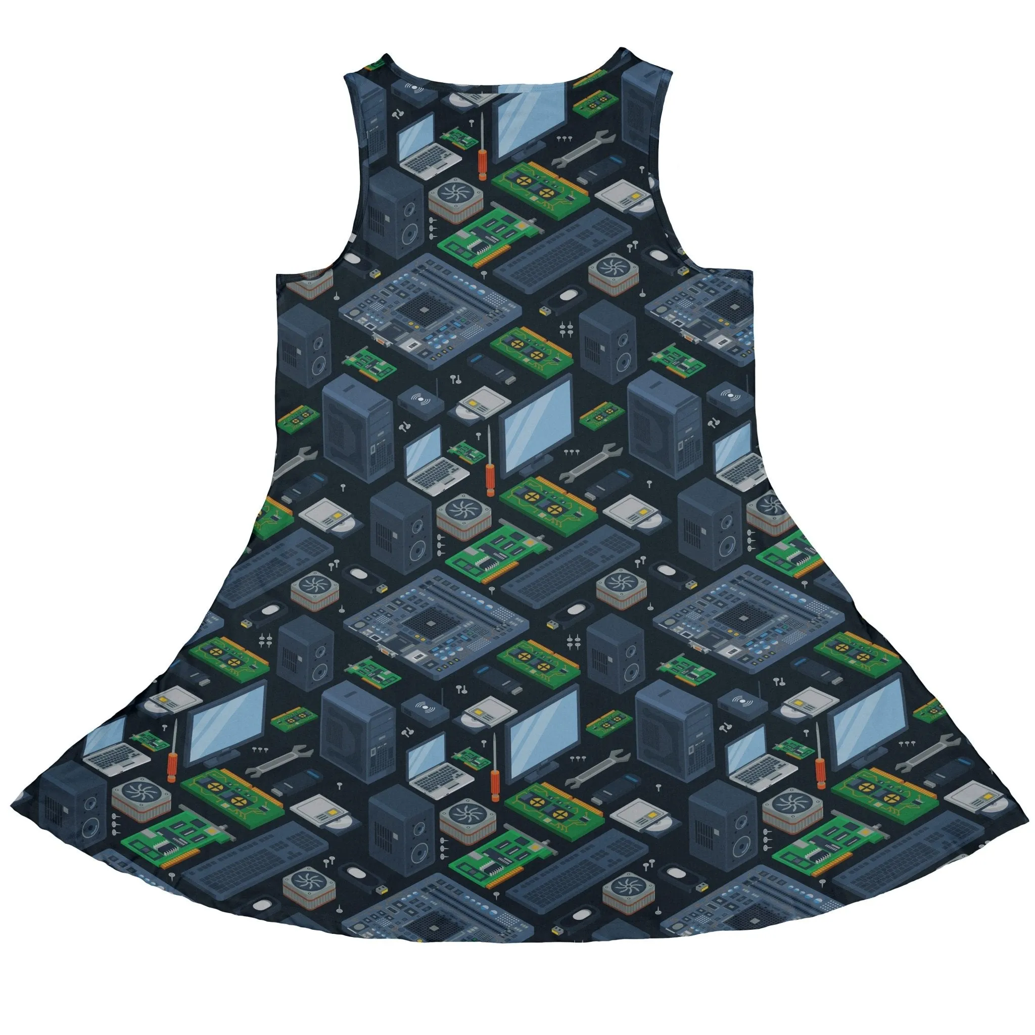 Computer Electronic Parts Dark Navy Dress